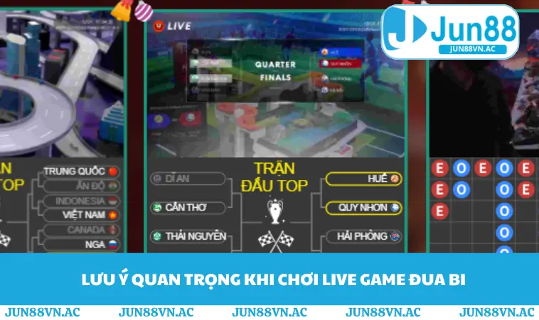 Lưu ý quan trọng khi chơi live game đua bi