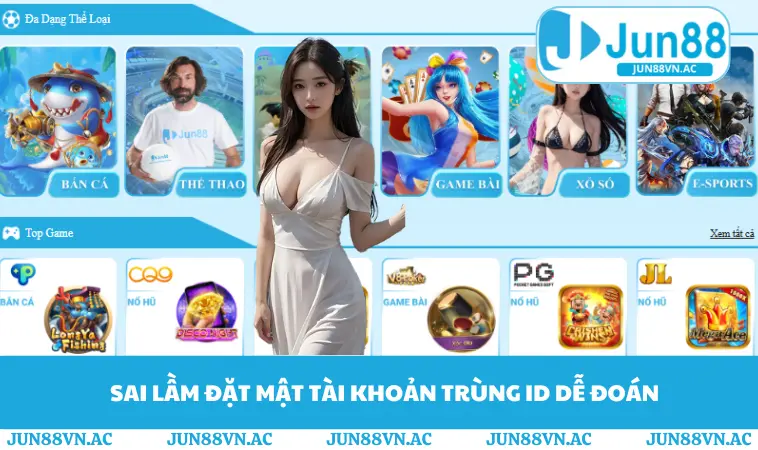 Sai lầm đặt mật tài khoản trùng ID dễ đoán