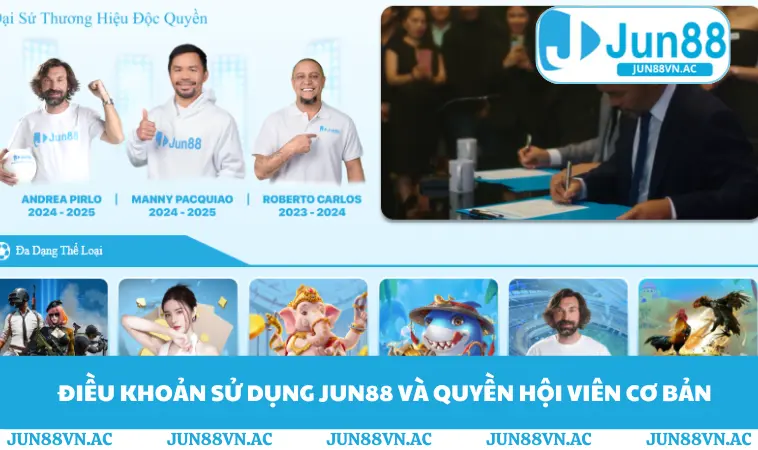 Điều khoản sử dụng JUN88 và quyền hội viên cơ bản